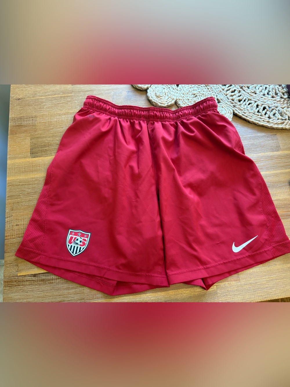 Nike Red Dri-FIT Athletic Shorts